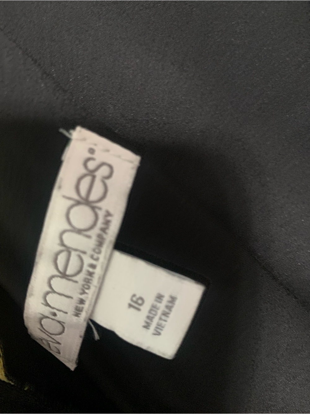 New York & Company Black Midi Dress with Yellow Sunflower Print - Picture 3 of 4